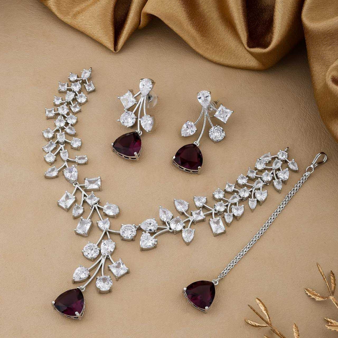 Ynf AD Diamond Womens Jewellery Wholesale AD Diamond Necklace Necklaces Set Fashion Necklace Manufacturer
