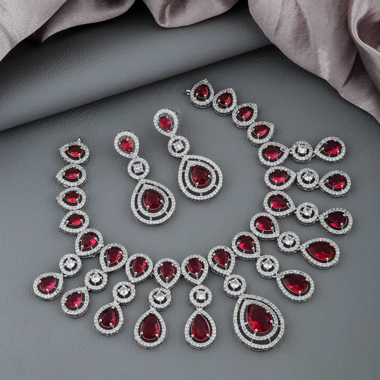 Ynf AD Diamond Womens Jewellery Wholesale AD Diamond Necklace Necklaces Set Fashion Necklace Manufacturer