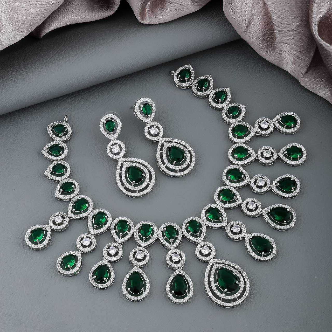 Ynf AD Diamond Womens Jewellery Wholesale AD Diamond Necklace Necklaces Set Fashion Necklace Manufacturer