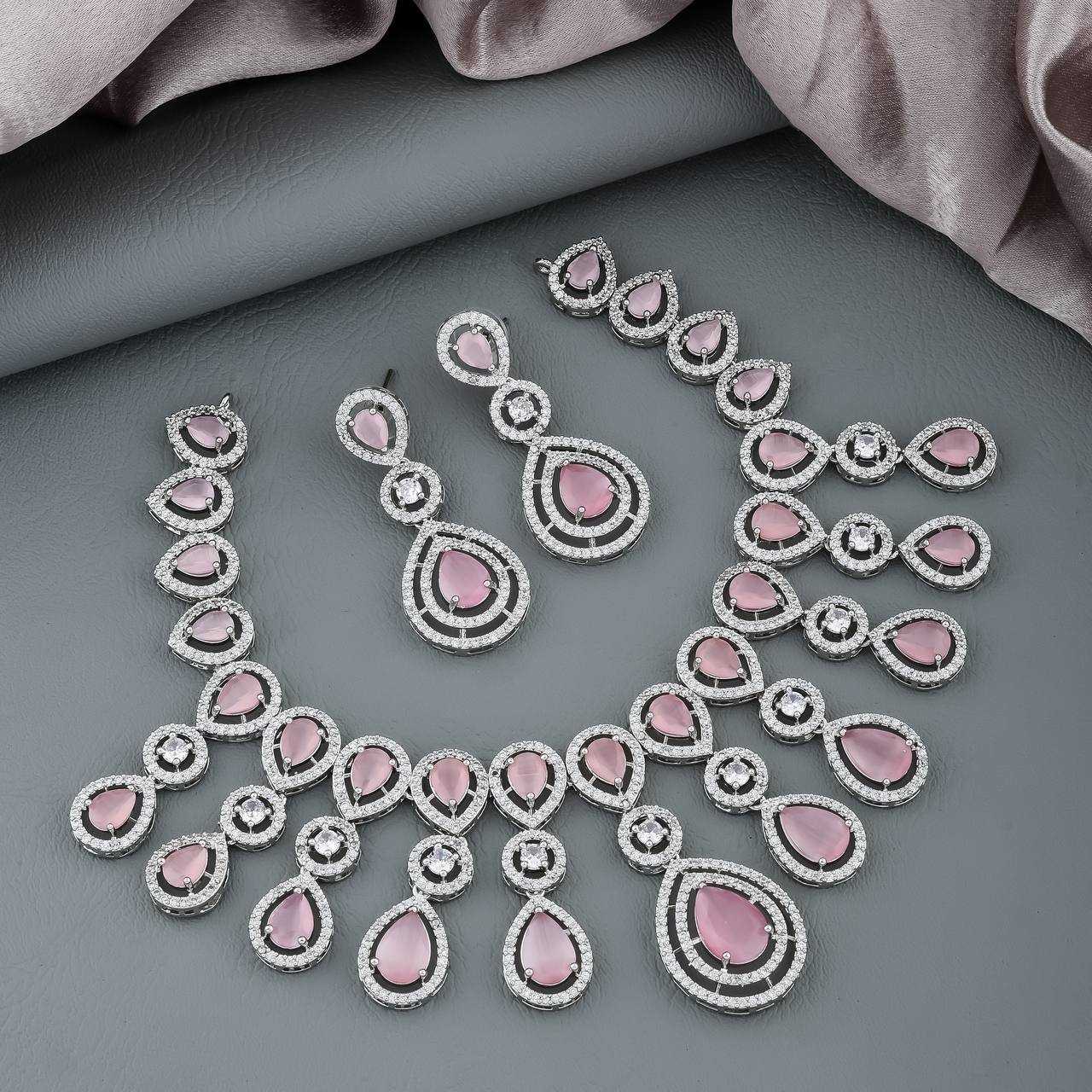 Ynf AD Diamond Womens Jewellery Wholesale AD Diamond Necklace Necklaces Set Fashion Necklace Manufacturer
