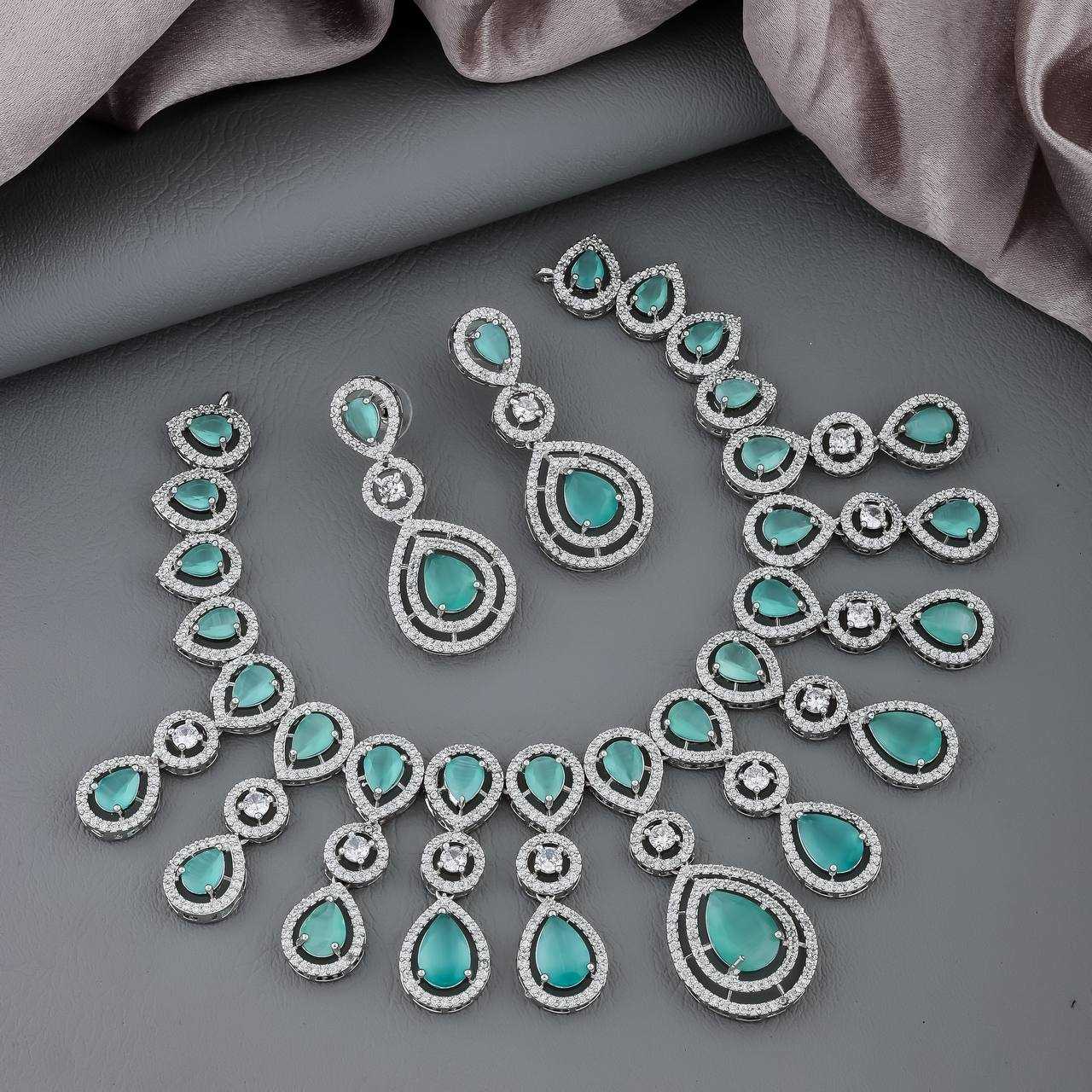 Ynf AD Diamond Womens Jewellery Wholesale AD Diamond Necklace Necklaces Set Fashion Necklace Manufacturer