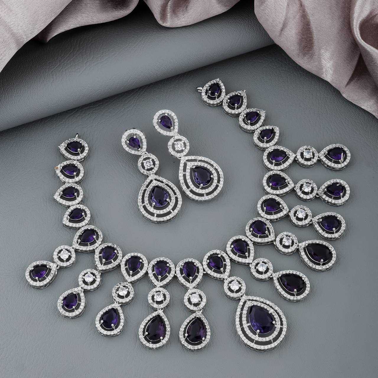 Ynf AD Diamond Womens Jewellery Wholesale AD Diamond Necklace Necklaces Set Fashion Necklace Manufacturer