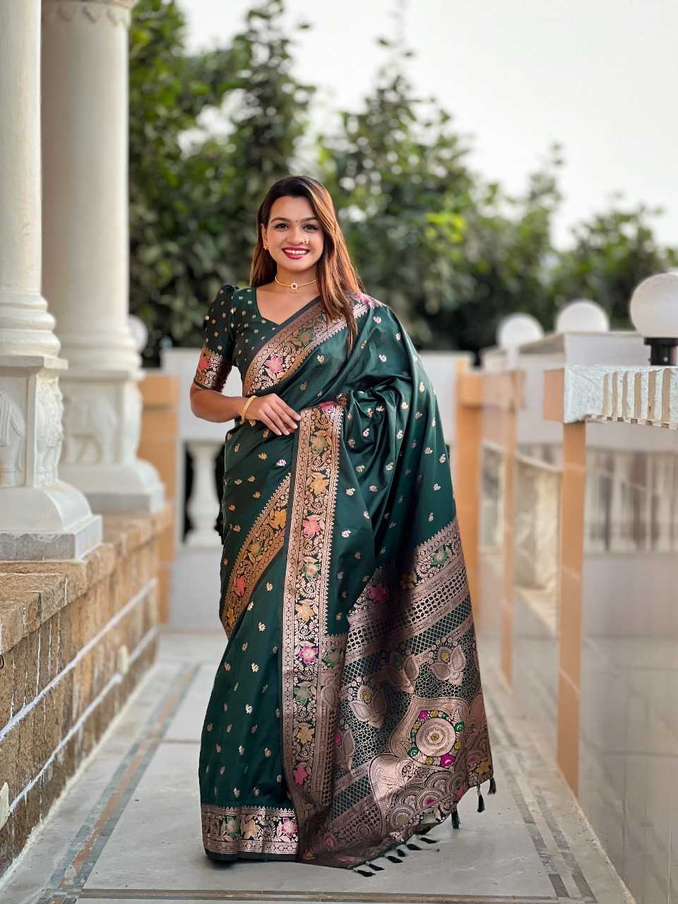 Ynf Banana Silk RIN197 2986 Sarees Wholesale Designer Sarees Bridal Sarees Silk Sarees Manufacturer