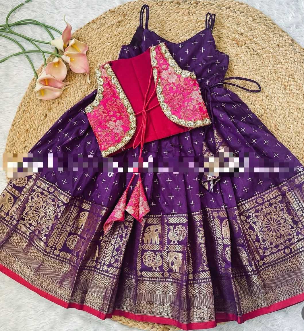 Ynf Banarasi Cotton KESH493 BANARAS Kids Wear Wholesale Kids Lehenga Kids Lehenga Choli Baby Girl Lehenga Manufacturer