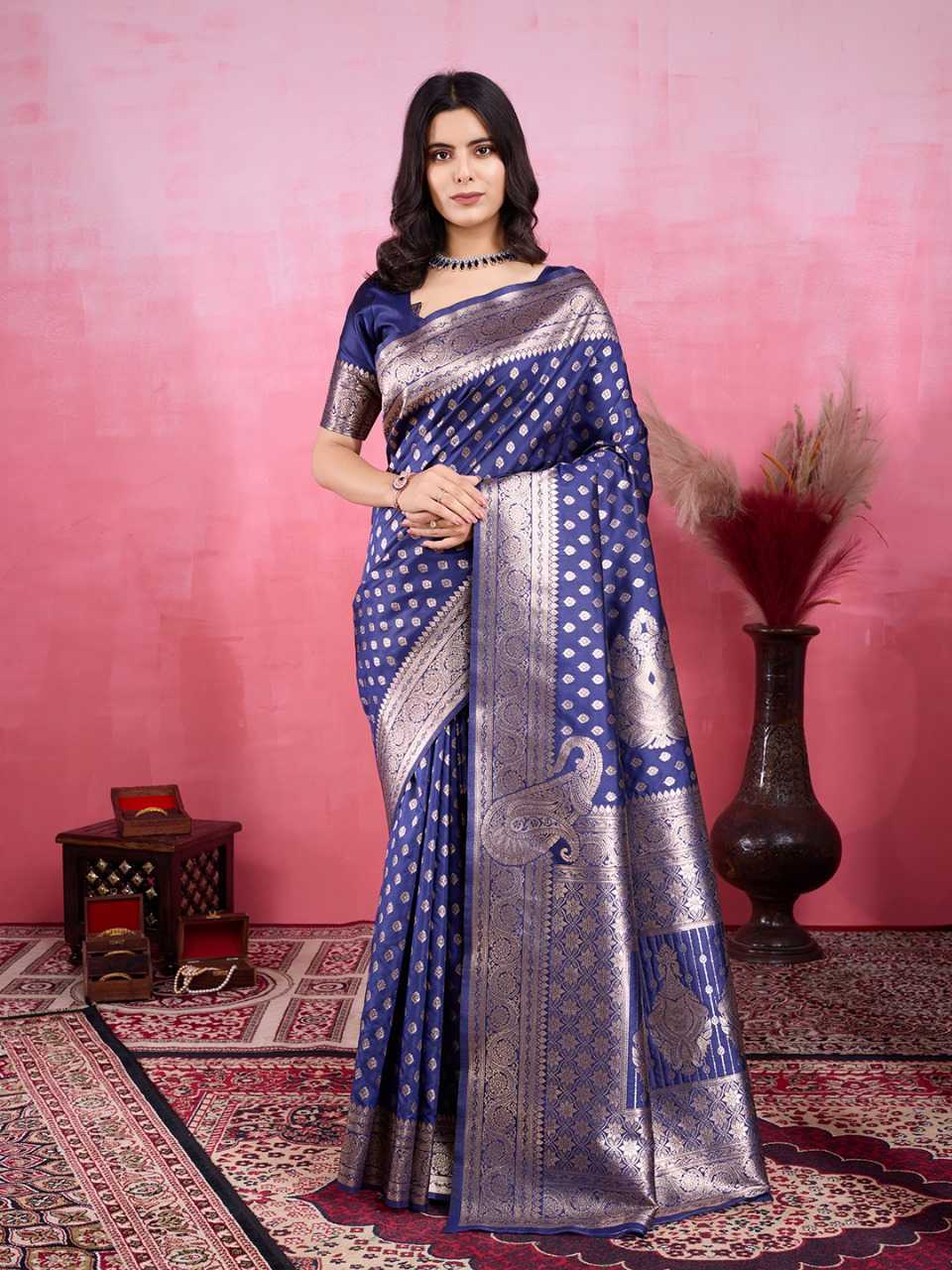 Ynf Banarasi Soft Silk RIN113 TILAK Silk Sarees Wedding Collections Festive Collections Wholesale Banarasi Silk Sarees Soft Silk Sarees Designer Silk Sarees Manufacturer