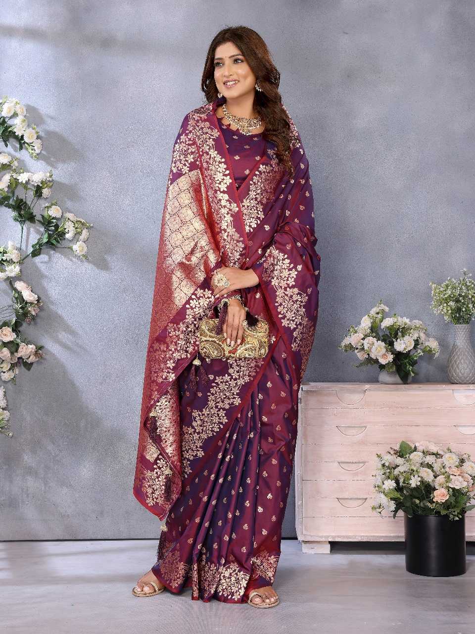 Ynf Banarasi Soft Silk RIN144 Kesar Silk Sarees Wedding Collections Festive Collections Wholesale Banarasi Silk Sarees Designer Silk Sarees Silk Sarees For Weddings Manufacturer