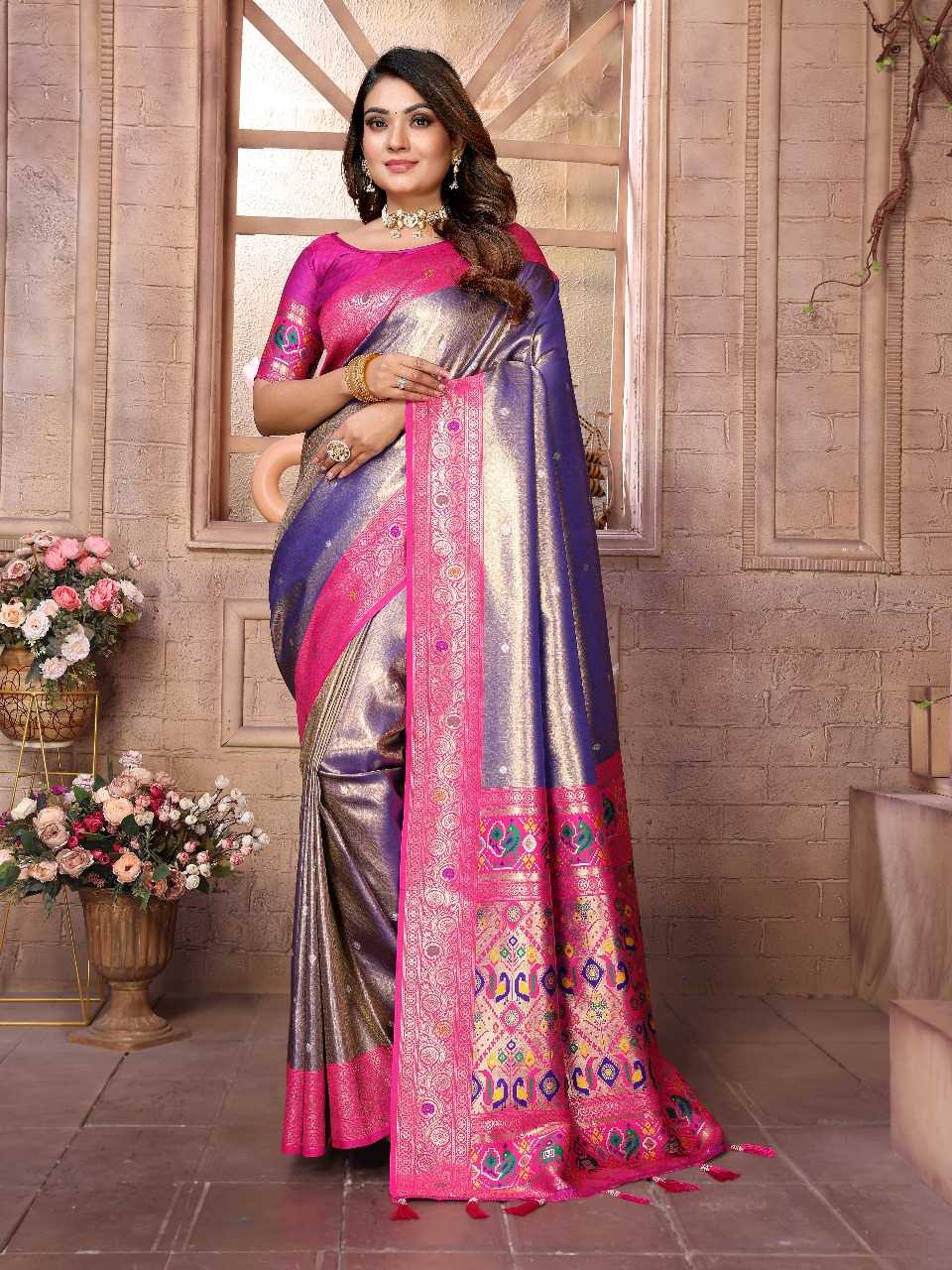 Ynf Banarasi Soft Silk RIN144 Vimla Silk Sarees Wedding Collections Festive Collections Wholesale Banarasi Silk Sarees Paithani Sarees Designer Silk Sarees Manufacturer