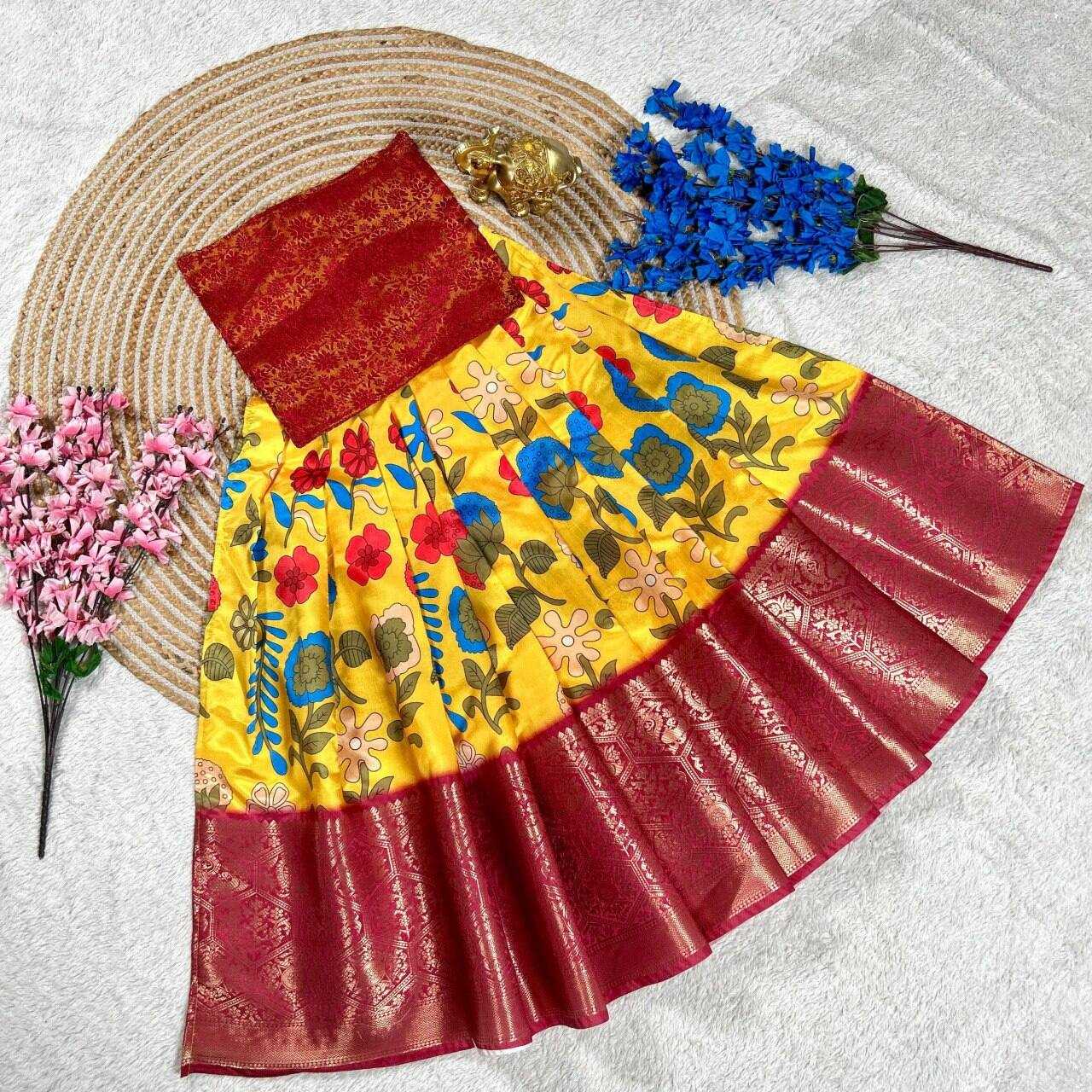 Ynf Banglori Silk KESH505 345 Kids Wear Wholesale Kids Lehenga Kids Ghagra Choli Manufacturer