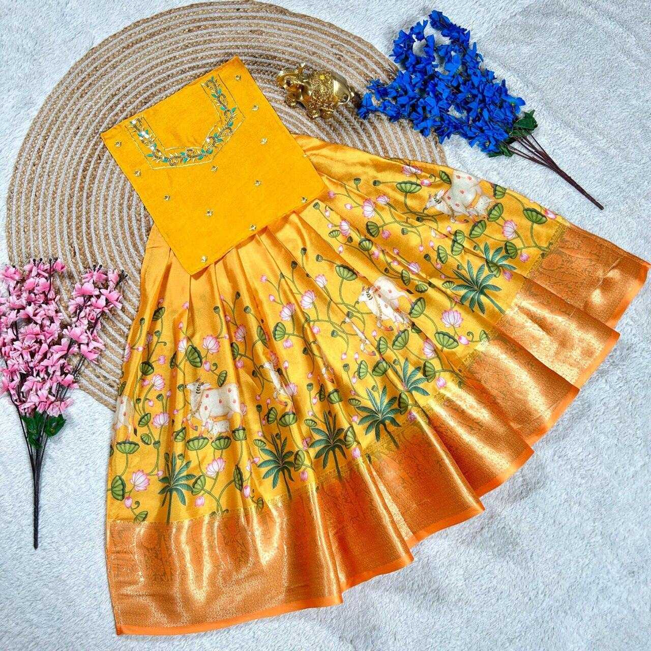 Ynf Banglori Silk KESH505 345 Kids Wear Wholesale Kids Lehenga Kids Ghagra Choli Manufacturer