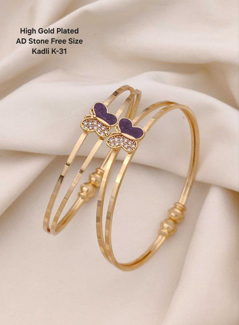 Ynf Brass KESH193 Womens Jewellery Wholesale AD Diamond Bangles Brass Gold Bangles Designer Bangles Manufacturer