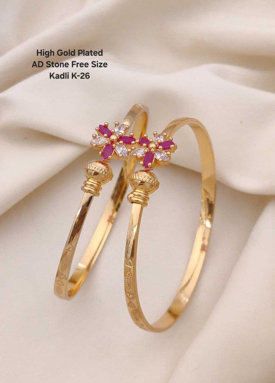 Ynf Brass KESH193 Womens Jewellery Wholesale AD Diamond Bangles Brass Gold Bangles Designer Bangles Manufacturer