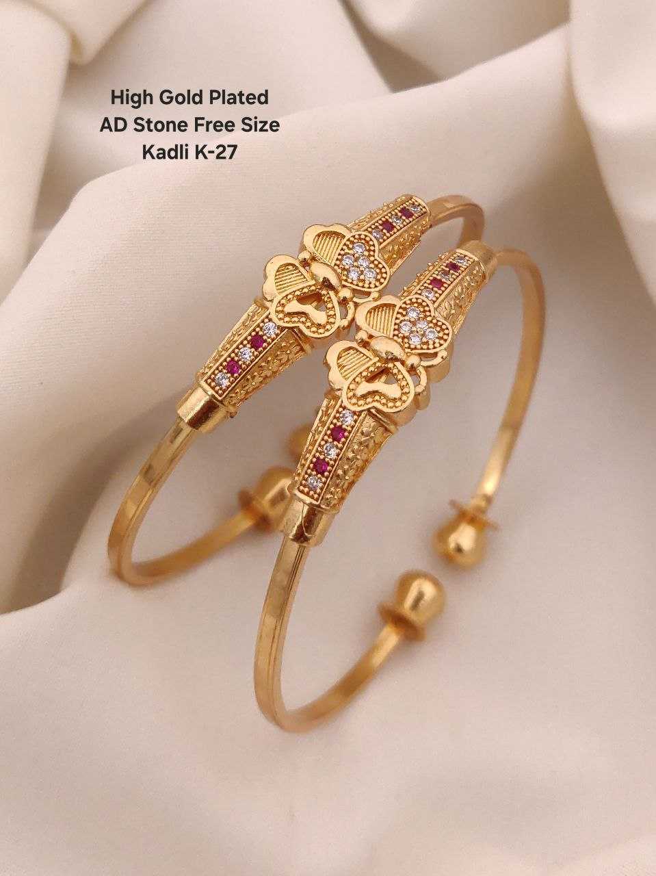 Ynf Brass KESH193 Womens Jewellery Wholesale AD Diamond Bangles Brass Gold Bangles Designer Bangles Manufacturer