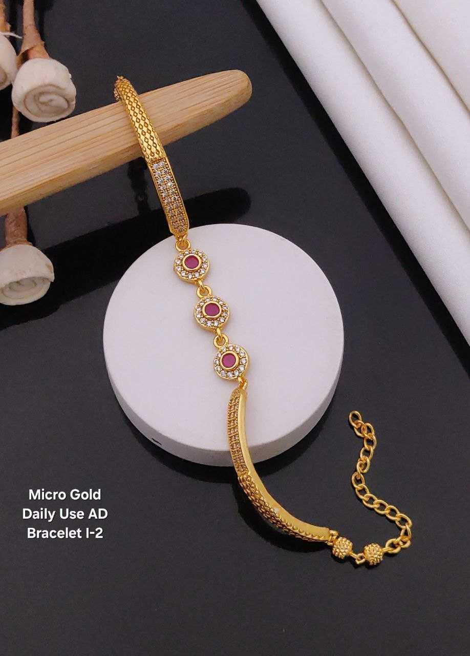 Ynf Brass KESH193 Womens Jewellery Wholesale AD Diamond Bracelet Brass Gold Bangles Golden Bracelet Manufacturer