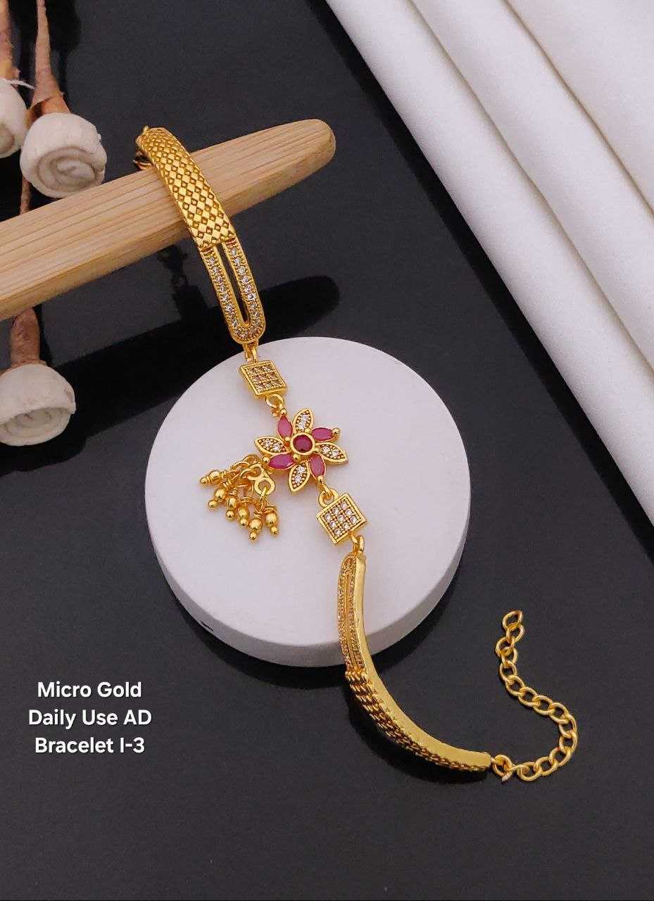 Ynf Brass KESH193 Womens Jewellery Wholesale AD Diamond Bracelet Brass Gold Bangles Golden Bracelet Manufacturer