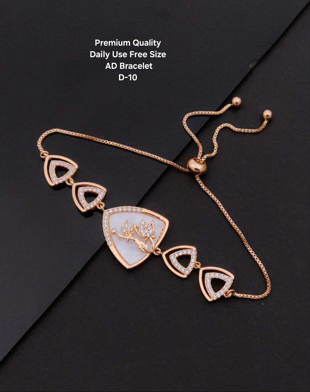 Ynf Brass KESH193 Womens Jewellery Wholesale AD Diamond Bracelet Brass Gold Bangles Golden Bracelet Manufacturer