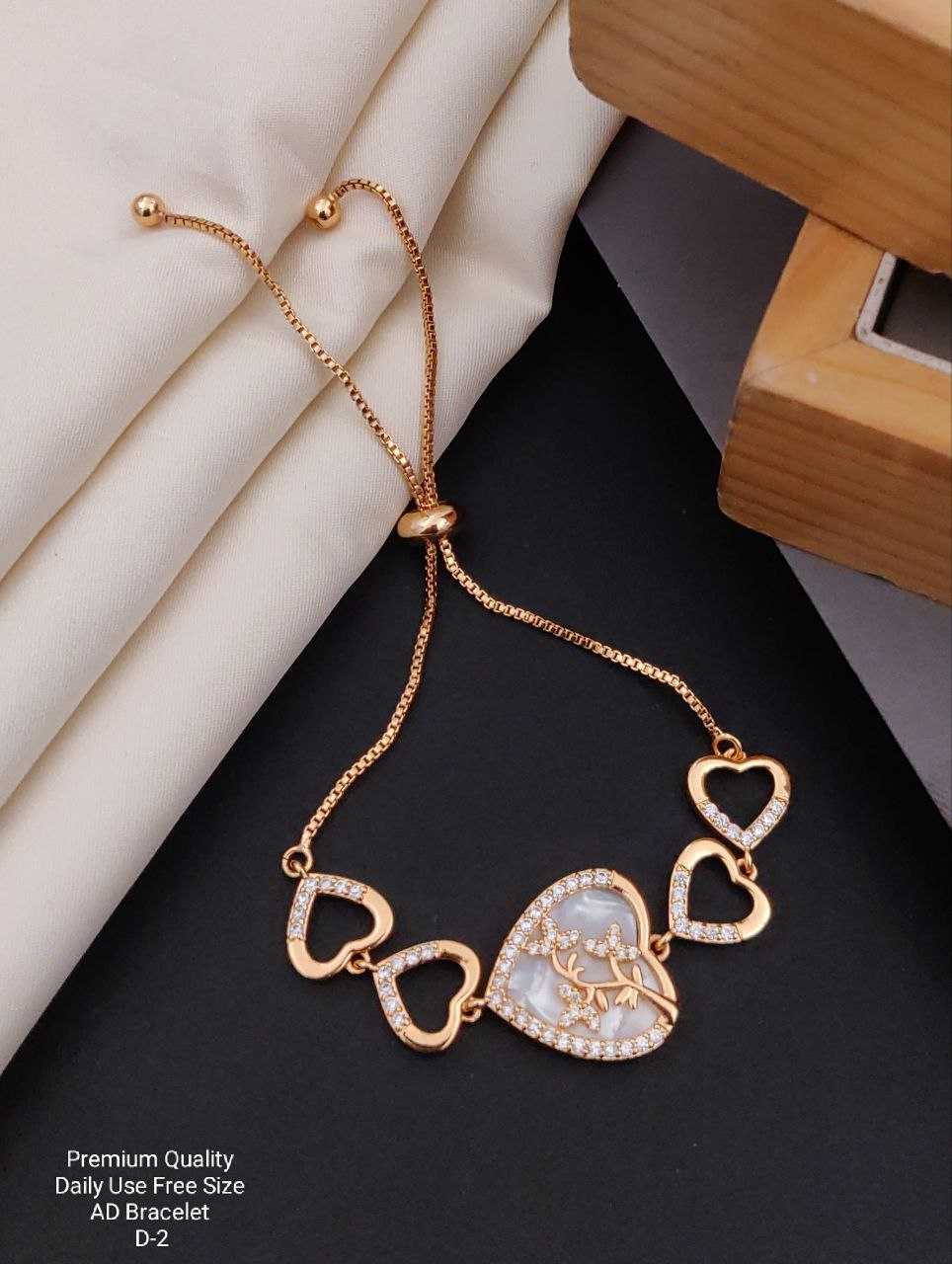 Ynf Brass KESH193 Womens Jewellery Wholesale AD Diamond Bracelet Brass Gold Bangles Golden Bracelet Manufacturer