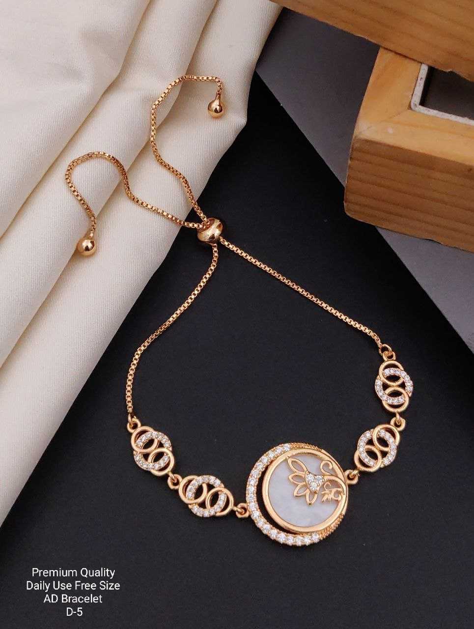 Ynf Brass KESH193 Womens Jewellery Wholesale AD Diamond Bracelet Brass Gold Bangles Golden Bracelet Manufacturer