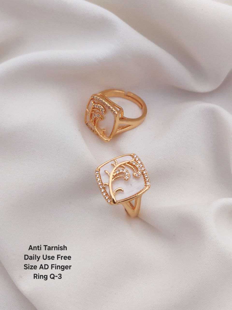 Ynf Brass KESH193 Womens Jewellery Wholesale Diamond Rings AD Diamond Rings Finger Rings Manufacturer