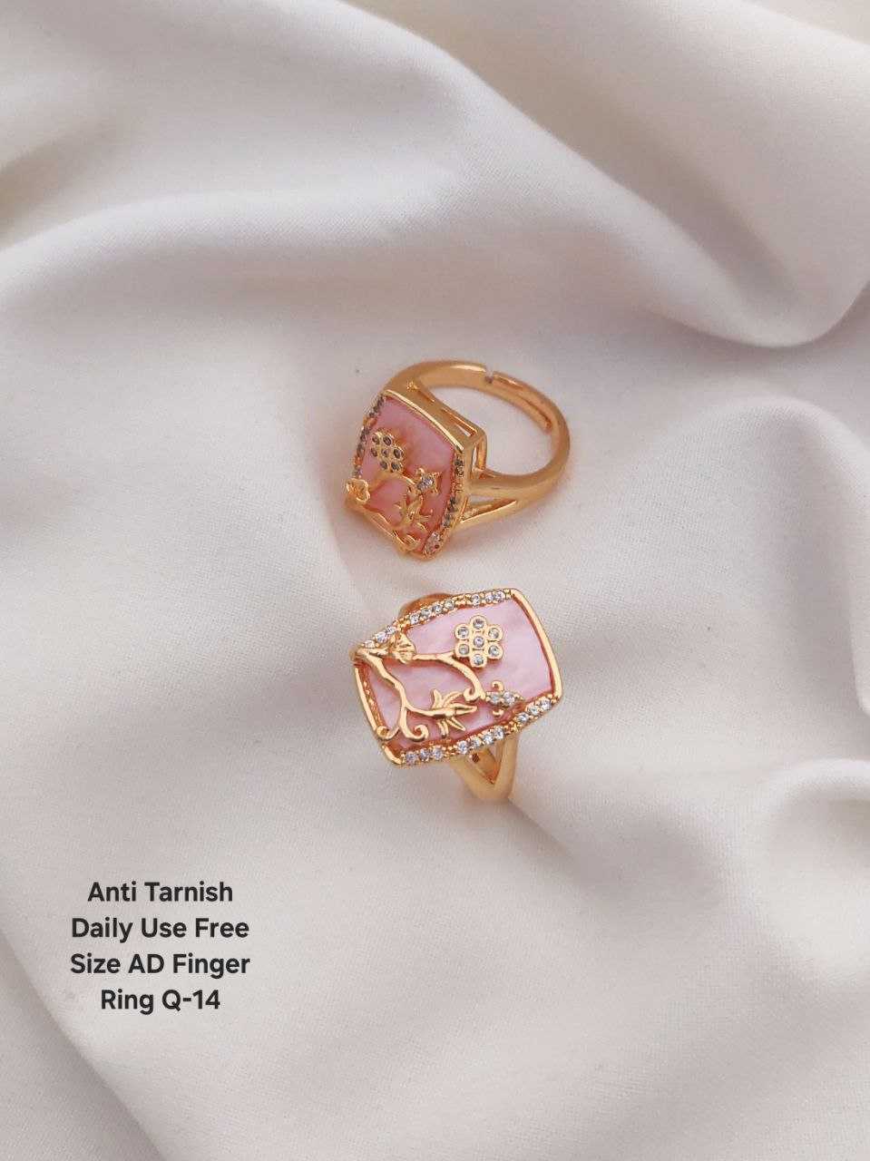 Ynf Brass KESH193 Womens Jewellery Wholesale Diamond Rings AD Diamond Rings Finger Rings Manufacturer