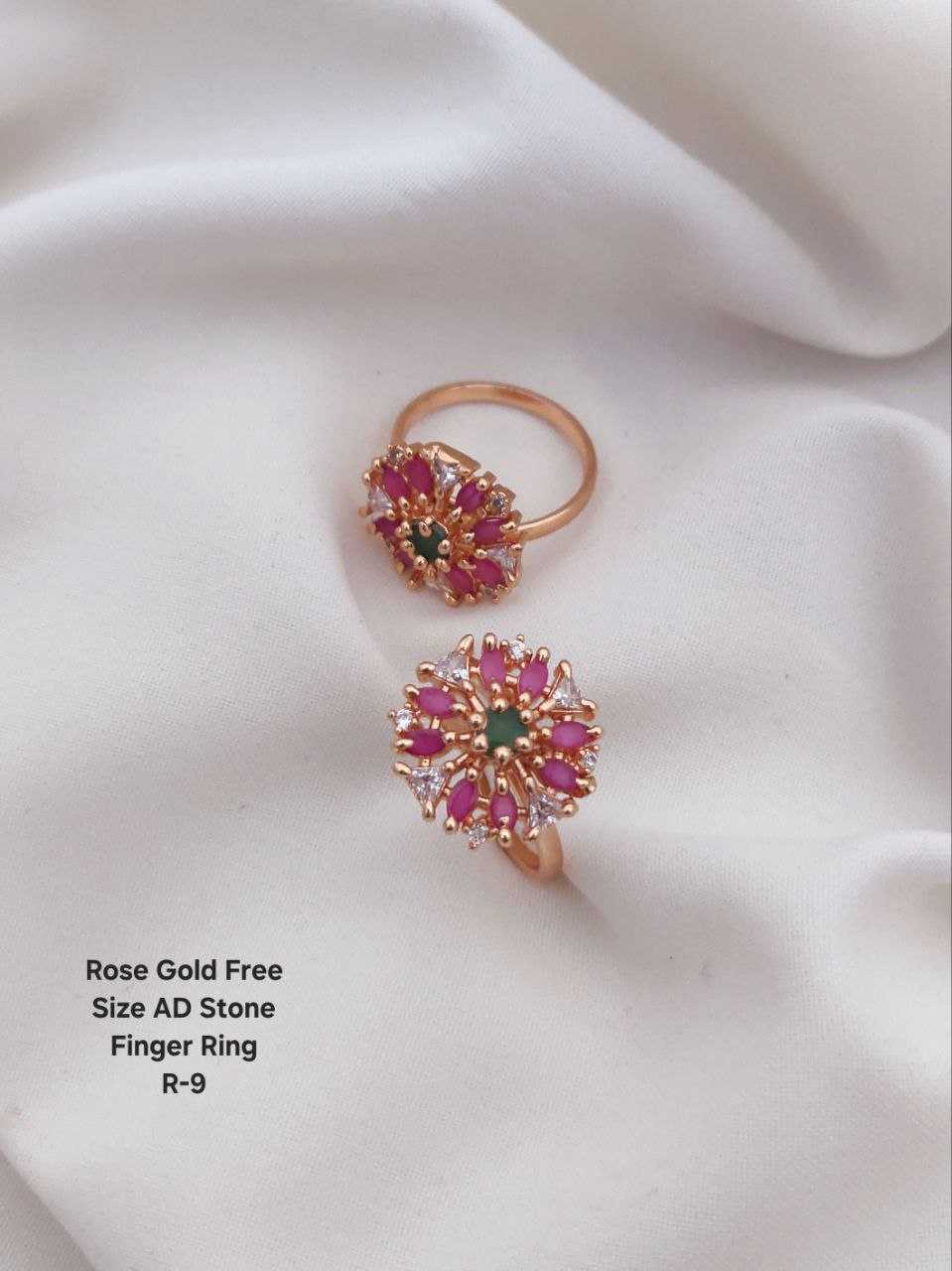 Ynf Brass KESH193 Womens Jewellery Wholesale Diamond Rings Fancy Earrings AD Diamond Rings Manufacturer