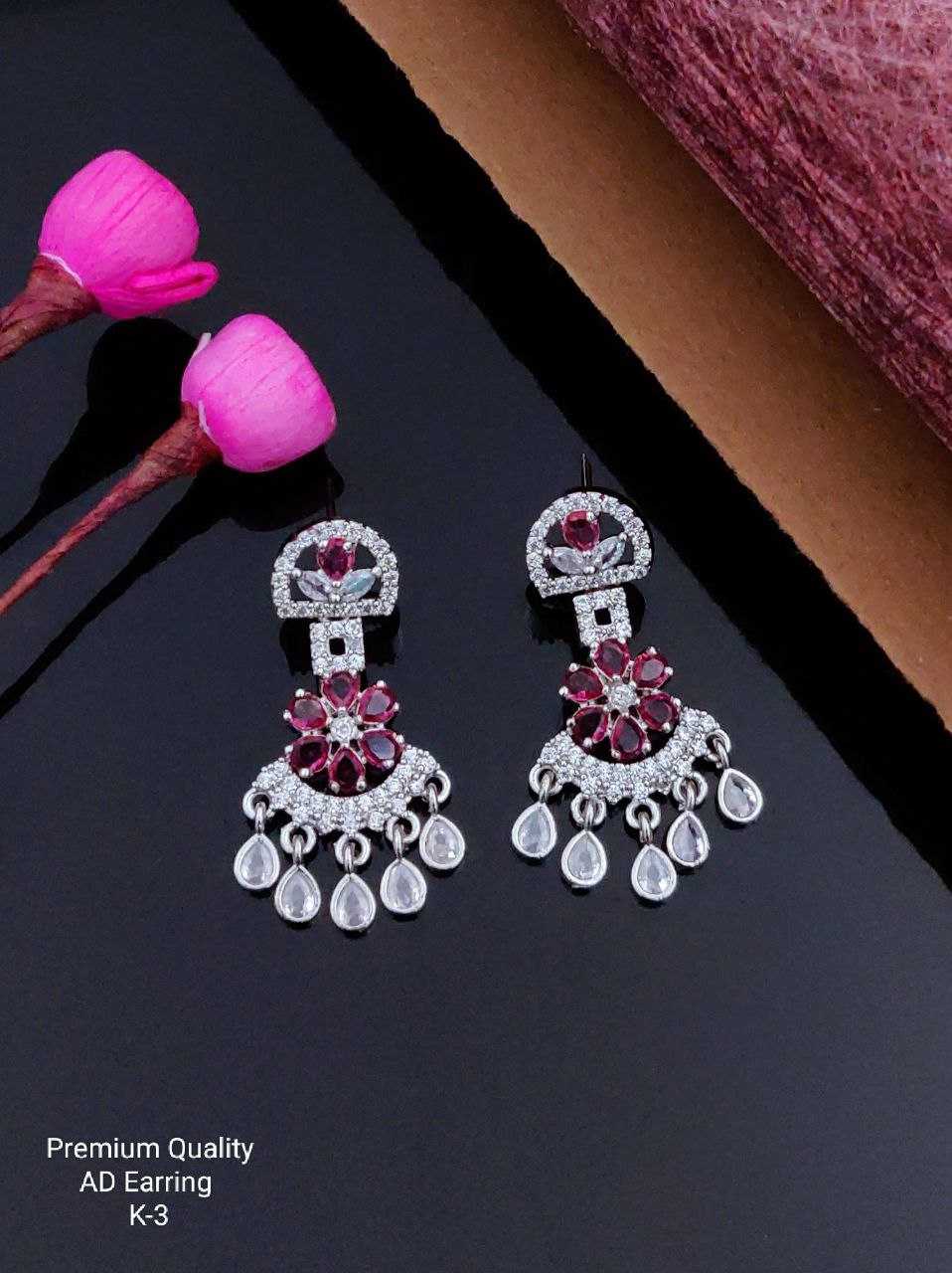 Ynf Brass KESH193 Womens Jewellery Wholesale Fancy Earrings AD Diamond Earring Artificial Earring Manufacturer