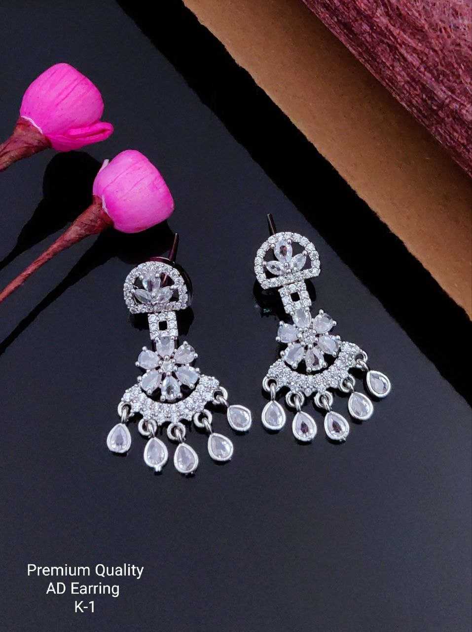 Ynf Brass KESH193 Womens Jewellery Wholesale Fancy Earrings AD Diamond Earring Artificial Earring Manufacturer