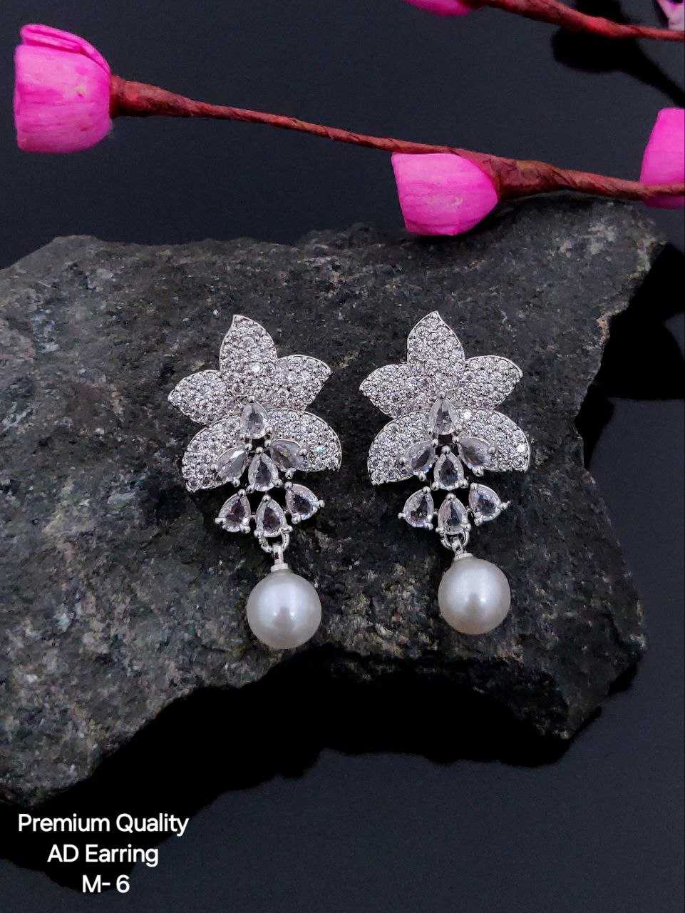 Ynf Brass KESH193 Womens Jewellery Wholesale Fancy Earrings AD Diamond Earring Artificial Earring Manufacturer