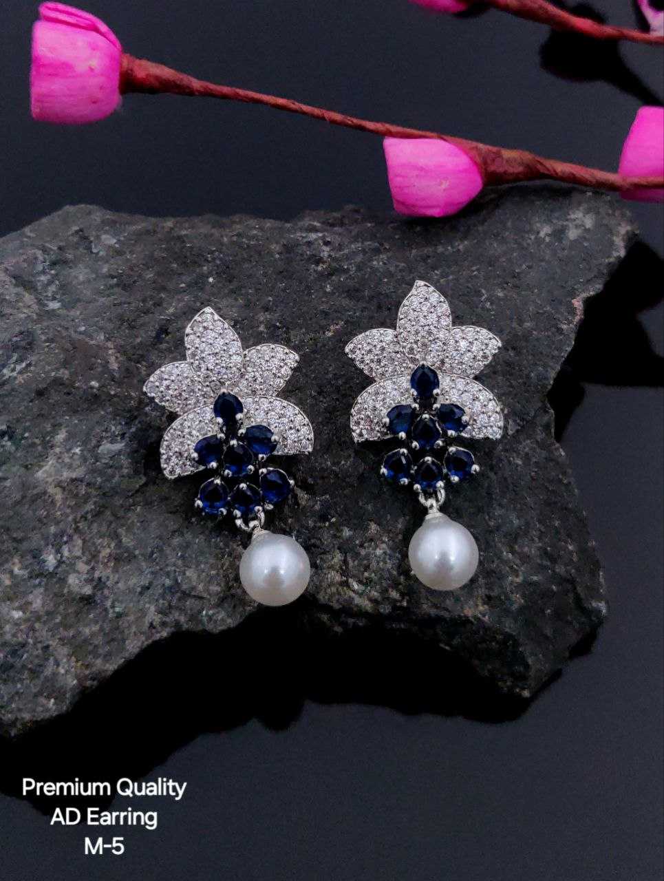 Ynf Brass KESH193 Womens Jewellery Wholesale Fancy Earrings AD Diamond Earring Artificial Earring Manufacturer