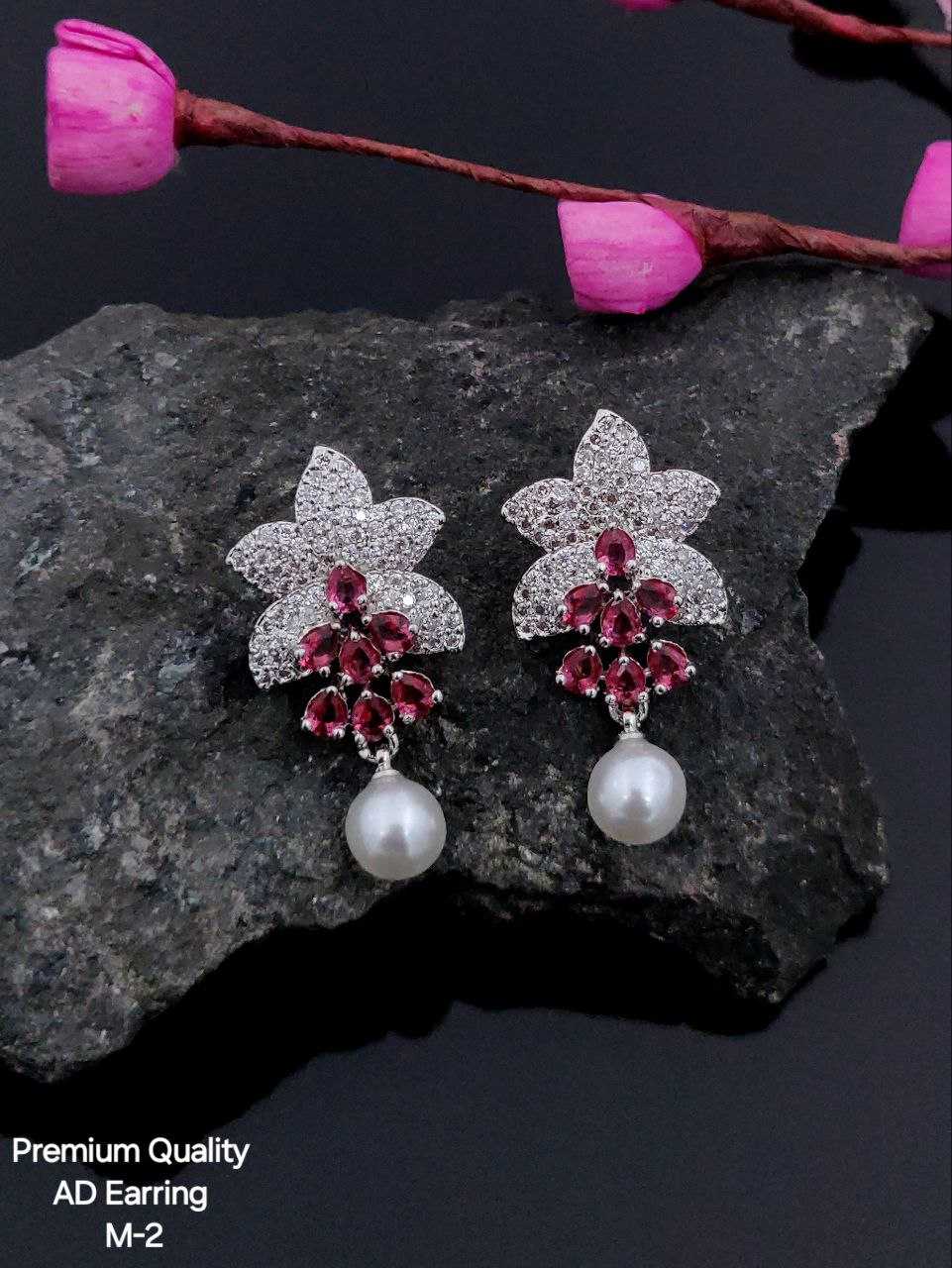 Ynf Brass KESH193 Womens Jewellery Wholesale Fancy Earrings AD Diamond Earring Artificial Earring Manufacturer