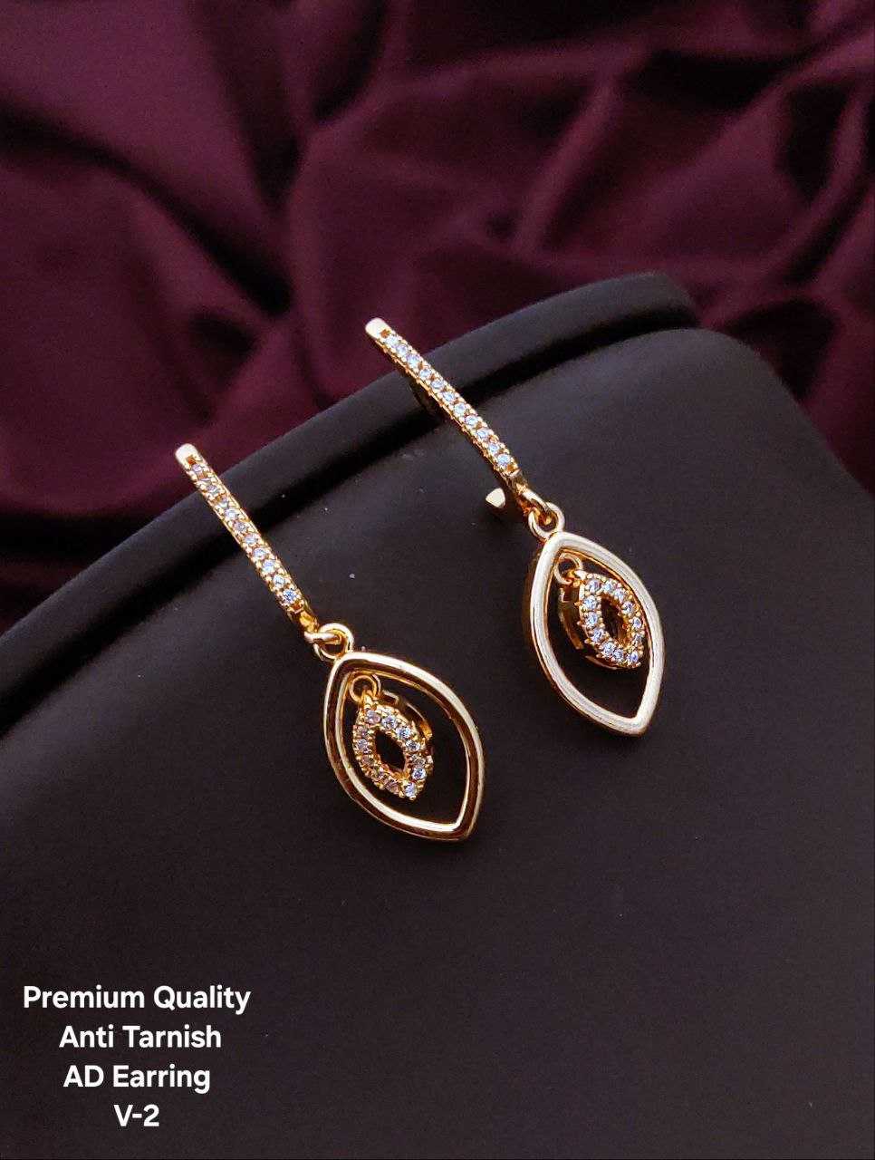Ynf Brass KESH193 Womens Jewellery Wholesale Fancy Earrings AD Diamond Earring Artificial Earring Manufacturer