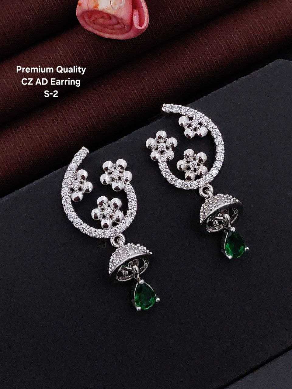 Ynf Brass KESH193 Womens Jewellery Wholesale Fancy Earrings AD Diamond Earring Artificial Earring Manufacturer