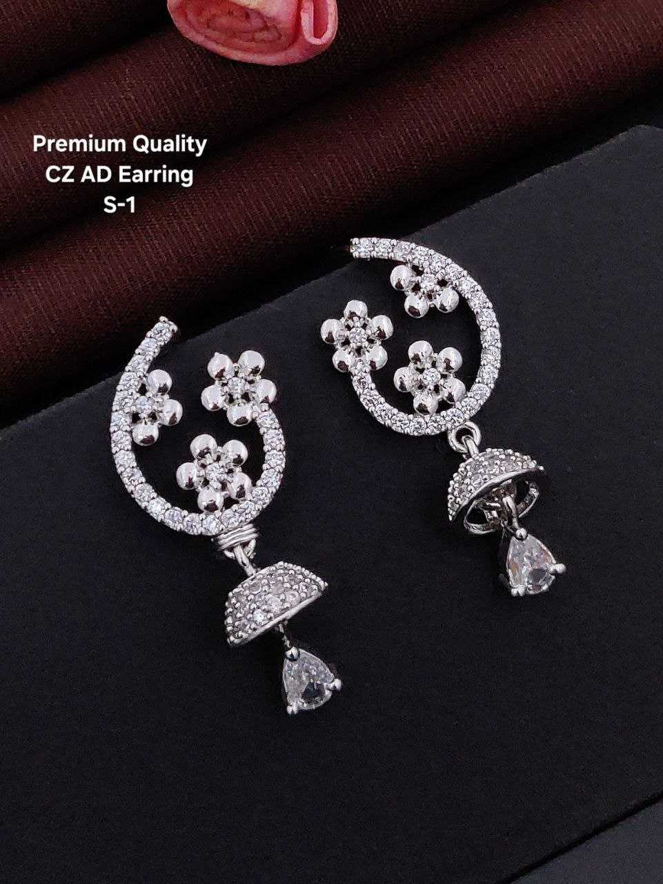 Ynf Brass KESH193 Womens Jewellery Wholesale Fancy Earrings AD Diamond Earring Artificial Earring Manufacturer