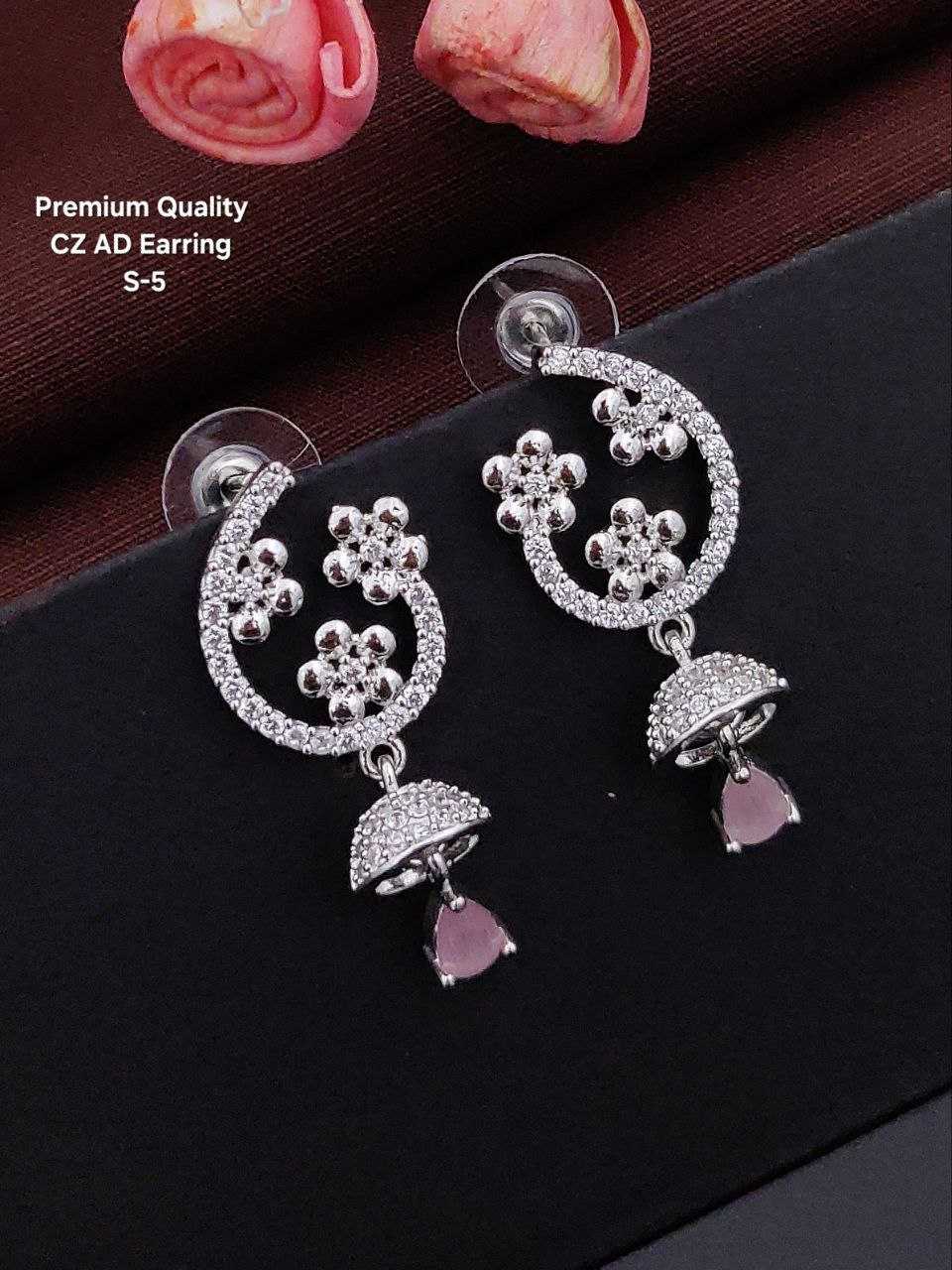 Ynf Brass KESH193 Womens Jewellery Wholesale Fancy Earrings AD Diamond Earring Artificial Earring Manufacturer