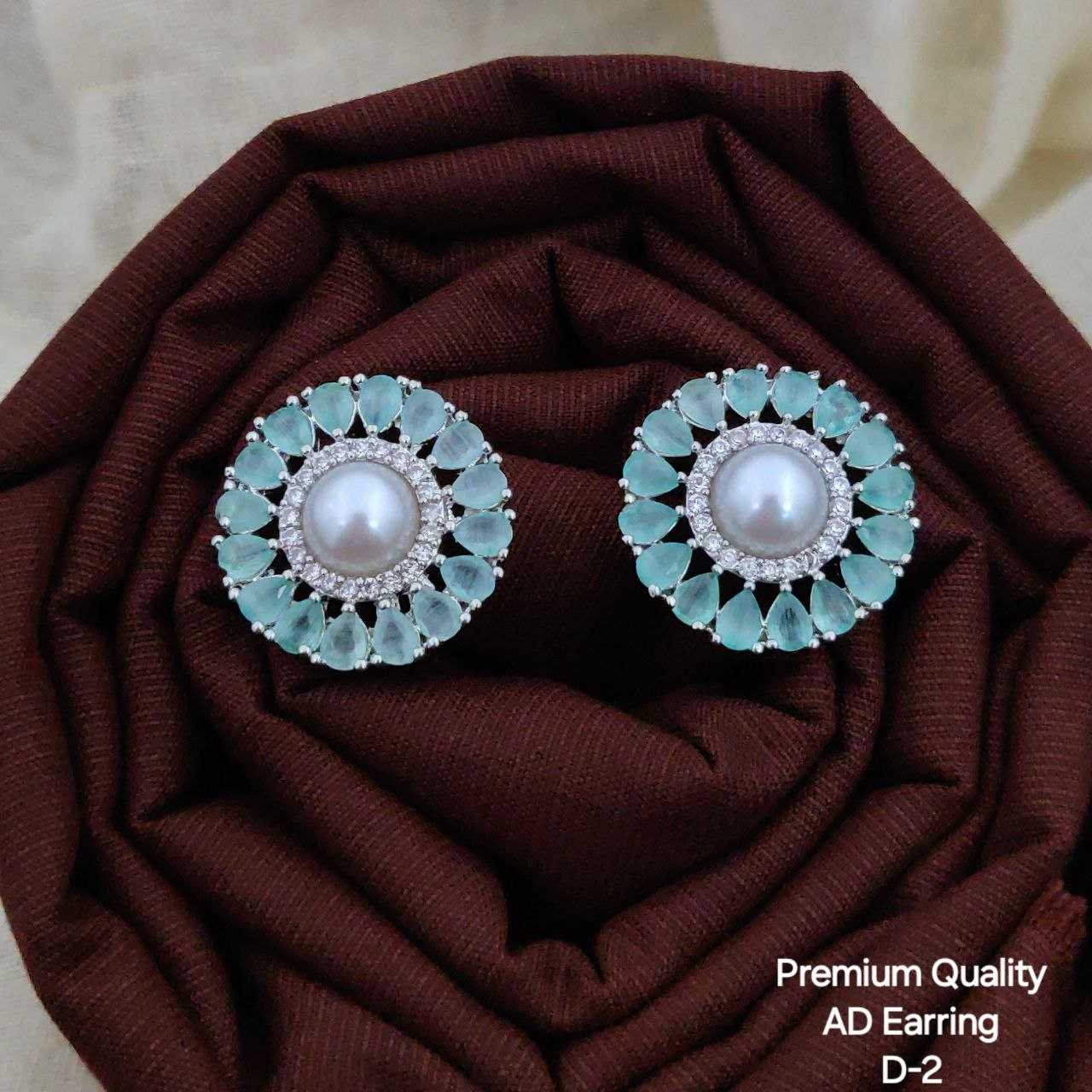 Ynf Brass KESH193 Womens Jewellery Wholesale Fancy Earrings AD Diamond Earring Manufacturer
