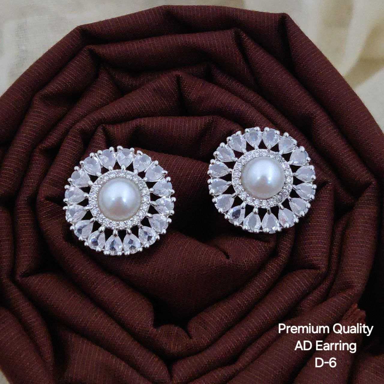 Ynf Brass KESH193 Womens Jewellery Wholesale Fancy Earrings AD Diamond Earring Manufacturer