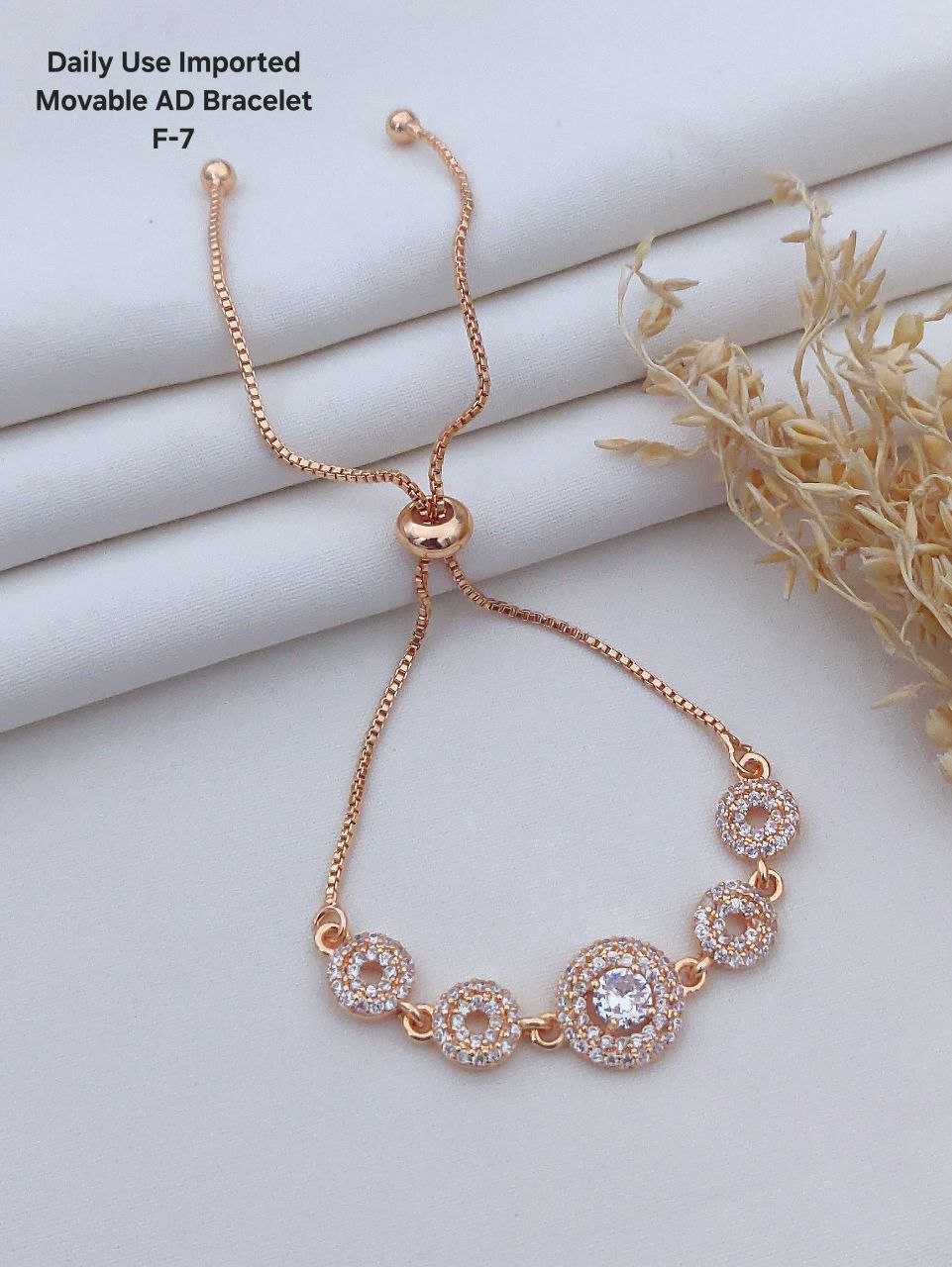 Ynf Brass Womens Jewellery Wholesale AD Diamond Bracelet Brass Gold Bangles Fashion Bracelets Manufacturer