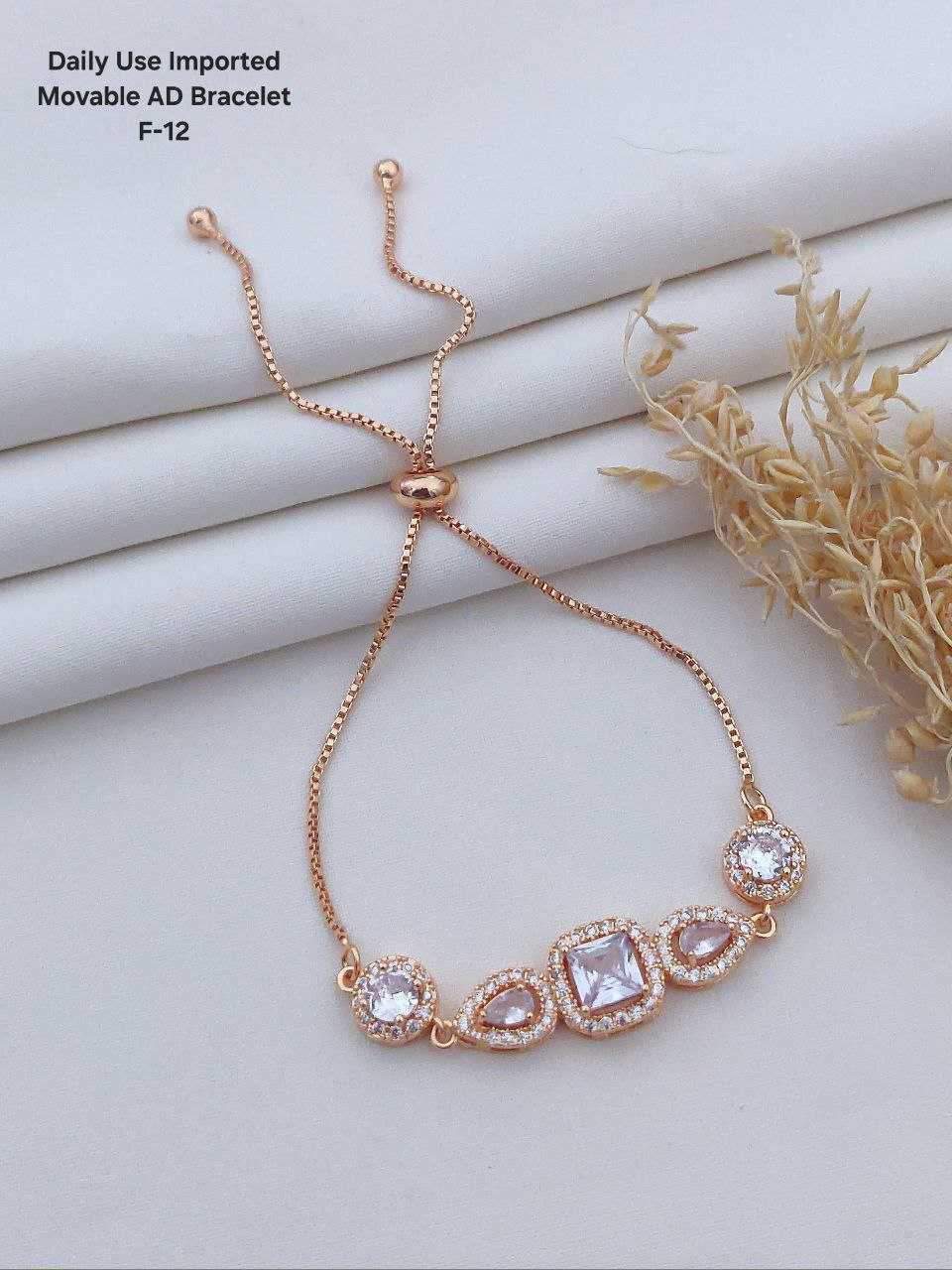 Ynf Brass Womens Jewellery Wholesale AD Diamond Bracelet Brass Gold Bangles Fashion Bracelets Manufacturer