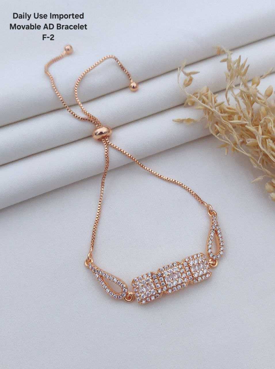 Ynf Brass Womens Jewellery Wholesale AD Diamond Bracelet Brass Gold Bangles Fashion Bracelets Manufacturer