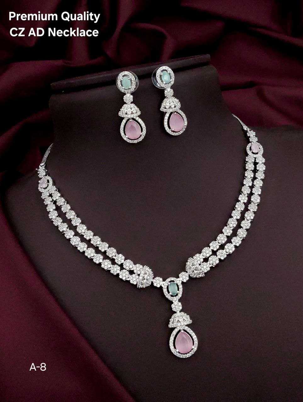 Ynf Brass Womens Jewellery Wholesale AD Diamond Necklace Necklaces Set Fashion Necklace Manufacturer