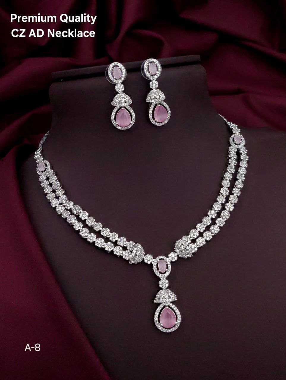 Ynf Brass Womens Jewellery Wholesale AD Diamond Necklace Necklaces Set Fashion Necklace Manufacturer