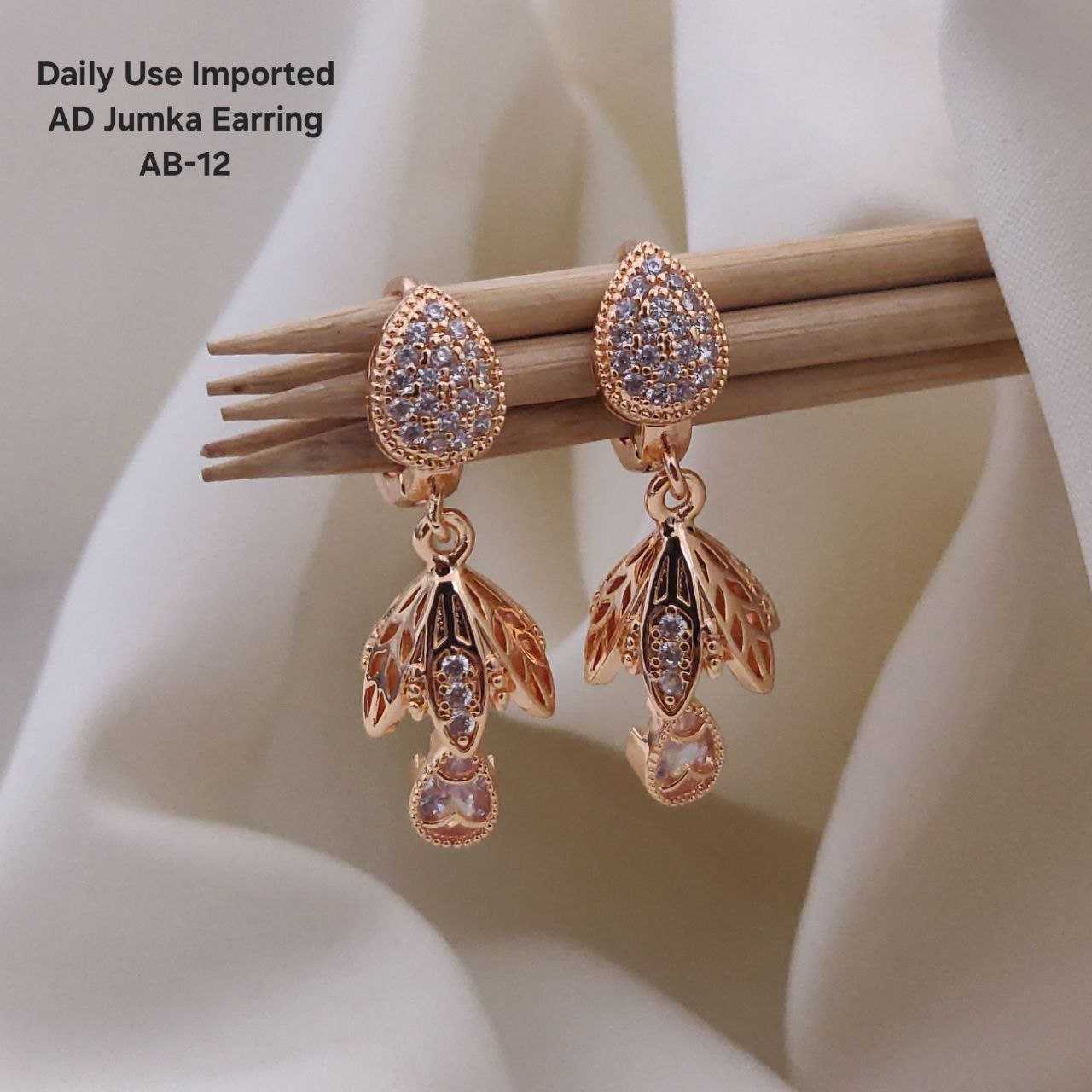 Ynf Brass Womens Jewellery Wholesale Fancy Earrings AD Diamond Earring Artificial Earring Manufacturer