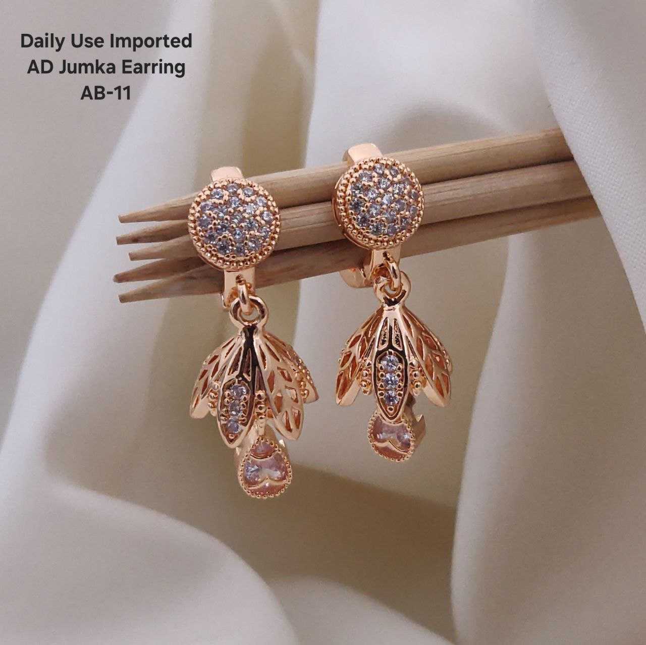 Ynf Brass Womens Jewellery Wholesale Fancy Earrings AD Diamond Earring Artificial Earring Manufacturer