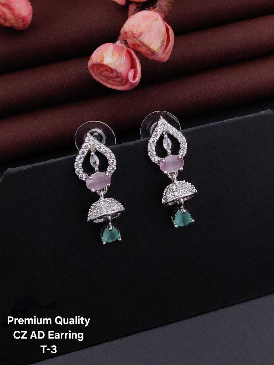Ynf Brass Womens Jewellery Wholesale Fancy Earrings AD Diamond Earring Artificial Earring Manufacturer