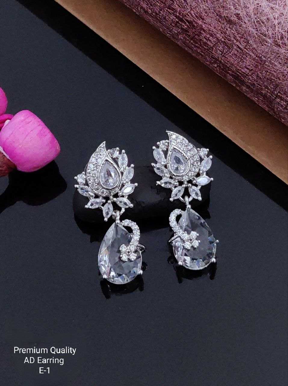 Ynf Brass Womens Jewellery Wholesale Fancy Earrings AD Diamond Earring Earrings With Stones Manufacturer