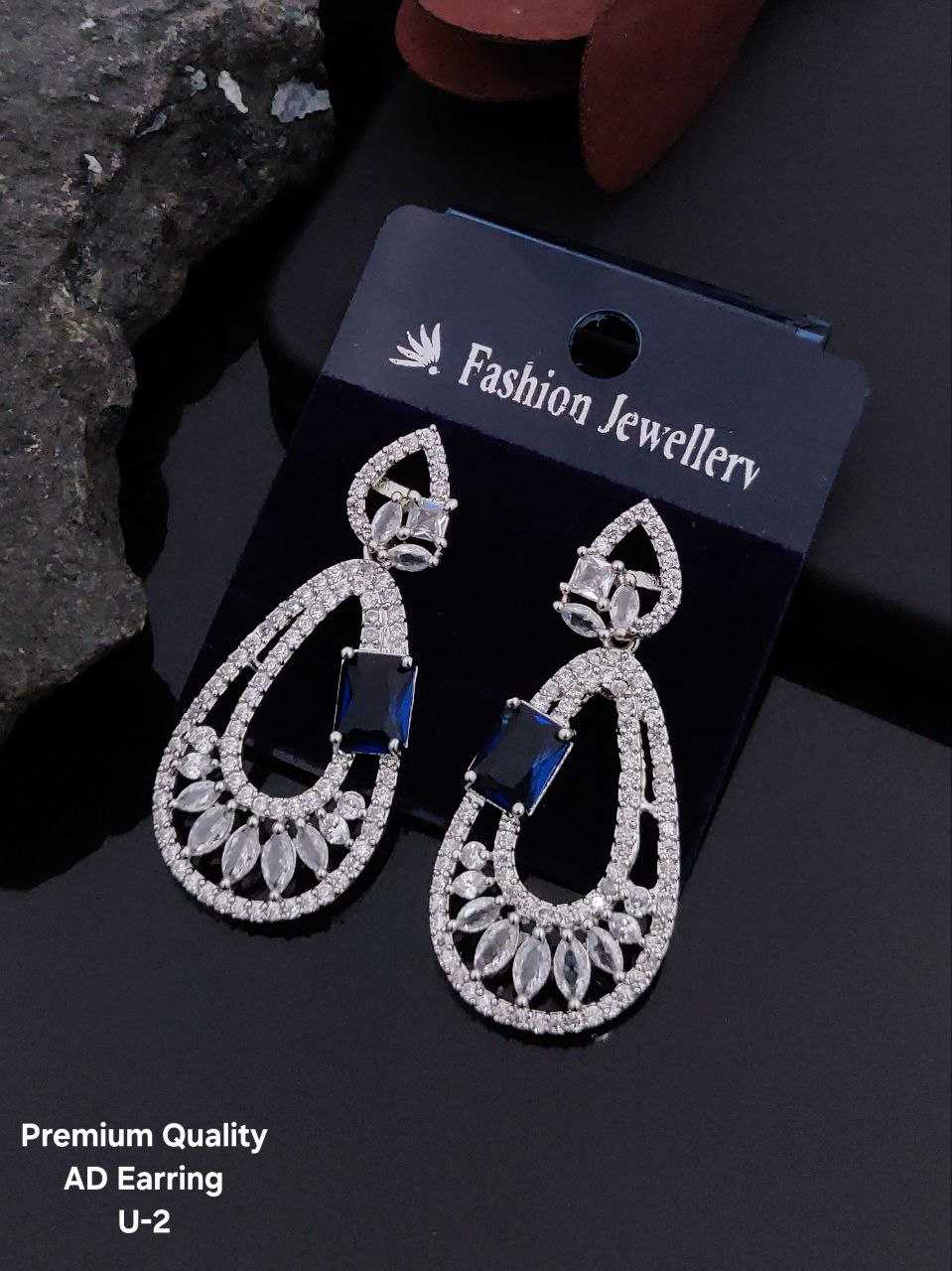 Ynf Brass Womens Jewellery Wholesale Fancy Earrings AD Diamond Earring Long Earrings Manufacturer