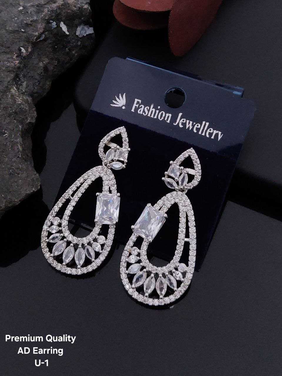Ynf Brass Womens Jewellery Wholesale Fancy Earrings AD Diamond Earring Long Earrings Manufacturer