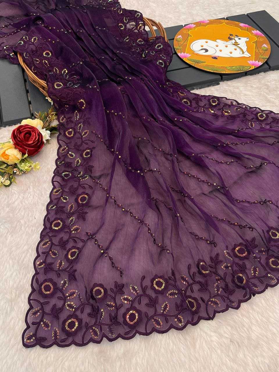 Ynf Burberry Silk KESH486 659 Silk Sarees Wedding Collections Festive Collections Wholesale Party Wear Silk Sarees Designer Silk Sarees Silk Sarees With Blouse Manufacturer