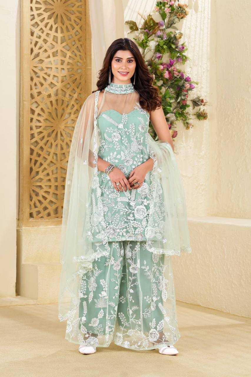 Ynf Butterfly Net RIN141 1945 Kurti Wholesale Fancy Kurti Embroidered Kurtis Kurti With Palazzo Manufacturer