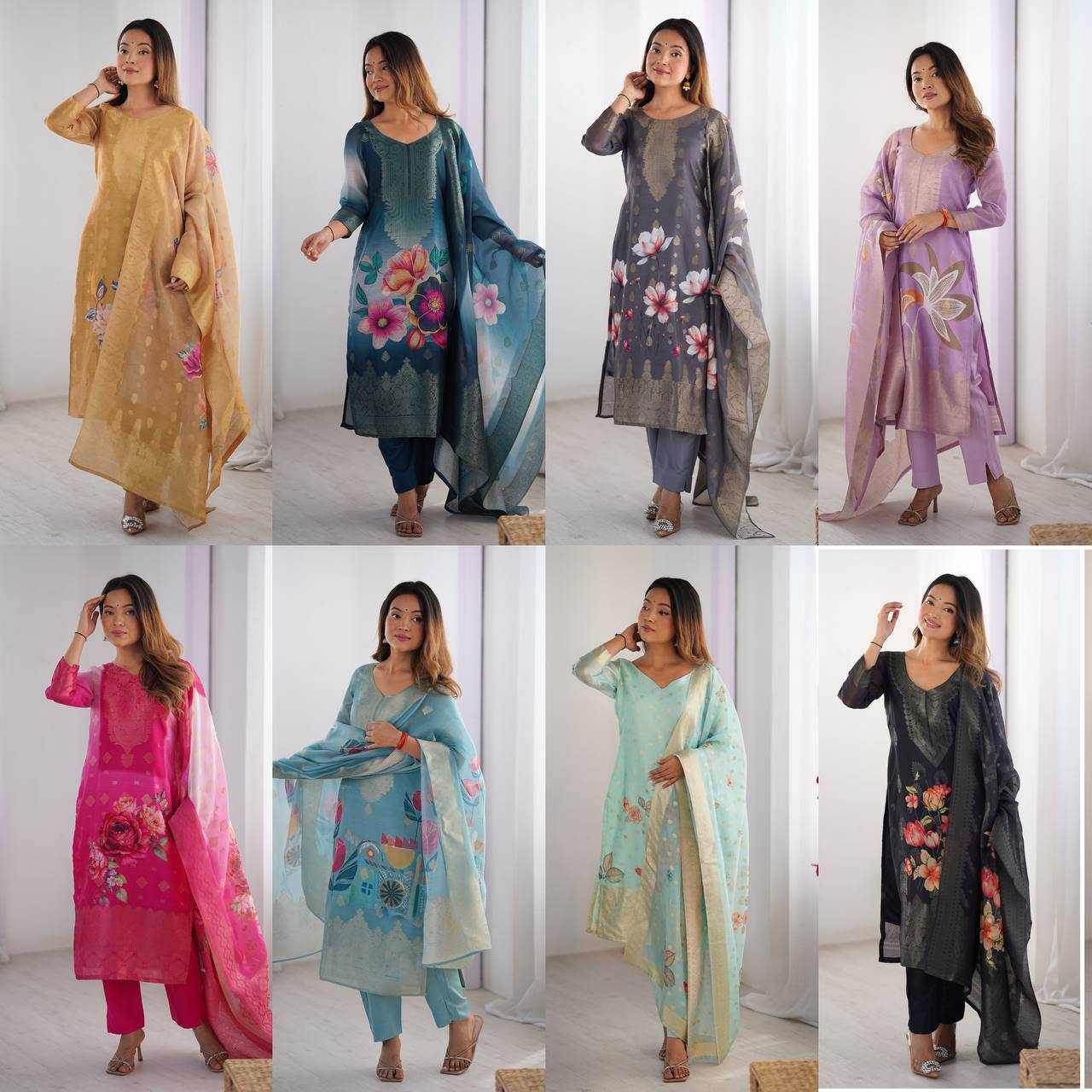 Ynf Chanderi Silk RIN133 16 Kurti Wholesale Fancy Kurti Printed Silk Kurti Manufacturer