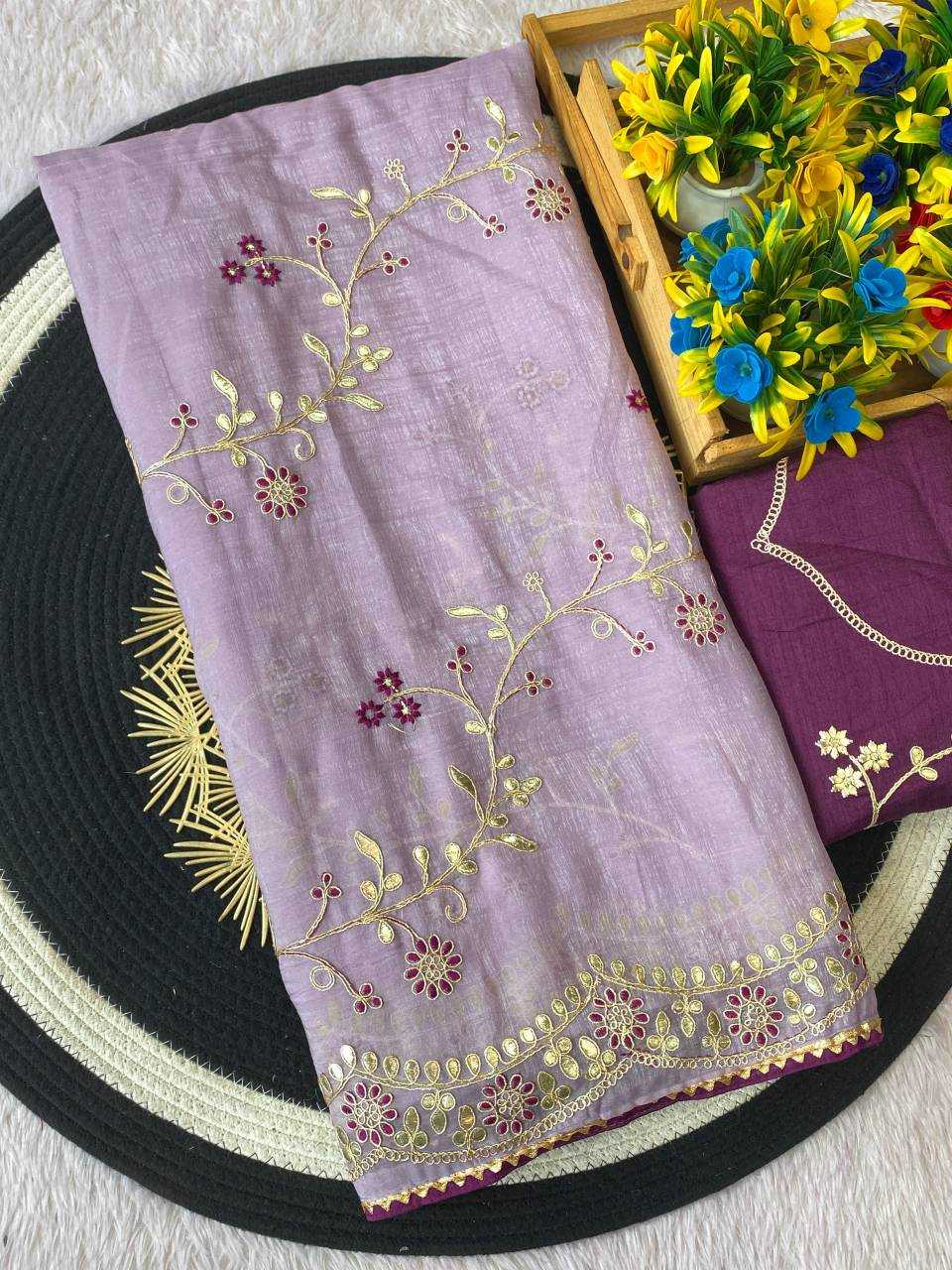Ynf Chiffon KESH514 153 Sarees Wholesale Designer Sarees Embroidered Sarees Gota Work Saree Manufacturer
